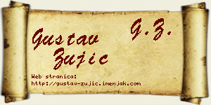 Gustav Žujić vizit kartica